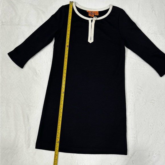 Tory Burch Women's Black Wool Knit Dress Long Sleeve, Size M. - Picture 3 of 13